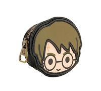 Harry Potter Chibi-Portamonete Face, Marrone, 10 x 8.5 cm