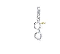 Harry Potter Clip-on Ciondolo Fulminebolt Con Occhiali (sterling Silver) Carat Shop, The