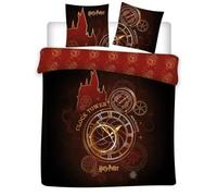 Parure da letto matrimoniale Harry Potter Clock Tower, copripiumino 2 persone 240 x 220 cm + 2 federe 65 x 65 cm, in policotone