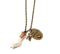 Harry Potter Collana Always Cerva Patronus Piton Hogwarts Metallo Nichel Free