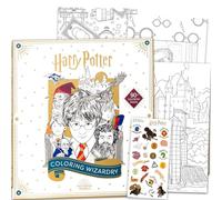 Harry Potter Coloring Books Set - Bundle with 2 Coloring Books Plus Harry Potter Stickers | Harry Potter Coloring Books for Kids Ages 8-12