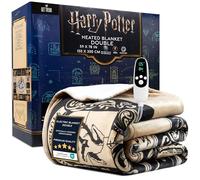 Harry Potter Coperta Elettrica Matrimoniale 150x200cm, Plaid Riscaldante, 9 Impostazioni Calore e 12-Ore Timer Spegnimento Automatico (Multi Harry Potter, Doppio EU)