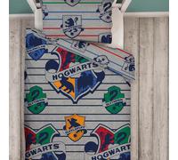 Harry Potter Coraggioso Singolo Copripiumino e Federa Letto Set Stemmi Ufficiale