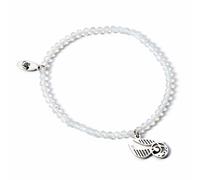 Harry Potter Bracciale Perle Bianche Ciondolo Boccino D'Oro Argento Distrineo