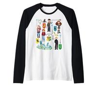 Harry Potter Cute Icons Maglia con Maniche Raglan
