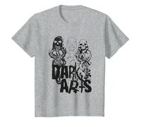 Harry Potter Dark Arts Marks Maglietta, Bambini, Grigio Melange, 6 Anni
