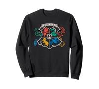 Harry Potter Doodle Hogwarts Emblem Felpa