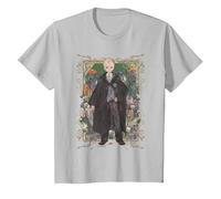 Harry Potter Draco Garden of Spells Maglietta, Bambini, Argento, 8 Anni