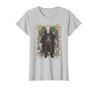 Harry Potter Draco Garden of Spells Maglietta, Donna, Argento, 3XL