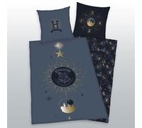 Herding Set di Biancheria da Letto, Harry Potter, Federa 80 x 80 cm con Motivo Reversibile, Copripiumino 135 x 200 cm con Chiusura a Bottoni, 100% Cotone/Renforcé