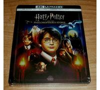 HARRY POTTER E LA PIETRA FILOSOFALE STEELBOOK 4K UHD+2 BLU-RAY NUOVO R2