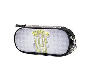 Harry Potter Emblem Hufflepuff-Astuccio Pencil, Grigio, 21 x 10 cm