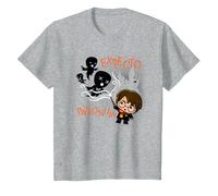 Harry Potter Expecto Patronum Maglietta, Bambini, Grigio Melange, 6 Anni