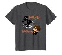 Harry Potter Expecto Patronum Maglietta, Bambini, Grigio Scuro, 4 Anni