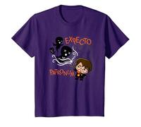 Harry Potter Expecto Patronum Maglietta, Bambini, Viola, 3 Anni