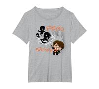 Harry Potter Expecto Patronum Maglietta, Donna Plus-Size, Grigio Melange, 4X