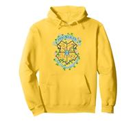 Harry Potter Flowers Shield Felpa con Cappuccio