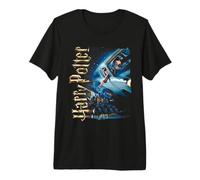 Harry Potter Flying Car Castle Maglietta Premium
