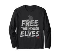 Harry Potter Free The House Elves Big Text Maglia a Manica