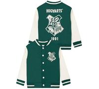 Harry Potter Giacca Ragazzo, Giacca Bomber Hogwarts, Baseball Giubbotto Ragazzo, Verde 8-9 anni