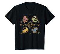 Harry Potter Gold Spark Hogwarts Emblem Maglietta