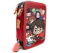 Harry Potter Gryffindor 3-zip pencil case | Equiped: complete with, grey, Harry Potter 3 Zip Pencil Cas