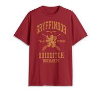 Harry Potter Gryffindor Quidditch Seeker T-Shirt, Cardinale, S Uomo