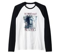 Harry Potter Halloween Design Chi Non Deve Essere nominato Maglia con Maniche Raglan