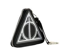 Harry Potter Hallows-Portamonete Triangolare, Nero, 10 x 9 cm