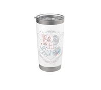Harry Potter Hand Drawn Hogwarts Shield Bicchiere termico in acciaio inox doppia parete