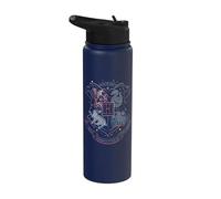 Harry Potter Hand Drawn Hogwarts Shield Stainless Steel Insulated Water Bottle