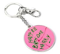 Harry Potter Happee Birthdae Harry Cake Portachiavi, Rosa Con Dettagli Verdi, Ta