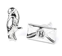 Harry Potter - Hedwig & Letter Silver Plated Stud Earrings ACC NUOVO
