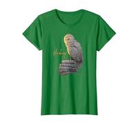 Harry Potter Hedwig Books Painted Maglietta, Donna, Verde Mela, 3XL
