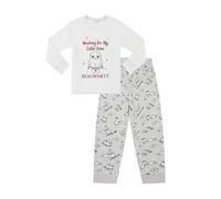 Harry Potter Hedwig - Pigiama lungo in pile per bambine, bianco, 11-12 Years