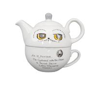 Half Moon Bay Set da tè in ceramica Harry Potter Hedwig – licenza ufficiale, motivo Gufo – per uno