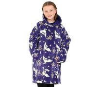 Harry Potter Hedwig Take Me Back To Hogwarts - Felpa con cappuccio, per ragazze, in pile, da 7 a 13 anni, colore: Blu
