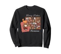 Harry Potter Hermione And Crookshanks Library Felpa