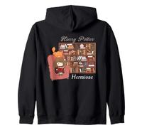Harry Potter Hermione And Crookshanks Library Felpa con Cappuccio