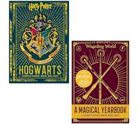 Harry Potter Hogwarts A Cinematic Yearbook, J.K. Rowling's Wizarding World: A Magical Yearbook 2 Books Collection Set