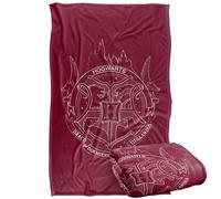 Harry Potter Hogwarts Badge Coperta super morbida al tatto setoso - 91 x 147 cm