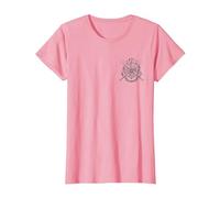 Harry Potter Hogwarts Badge Wands Maglietta, Donna, Rosa, L