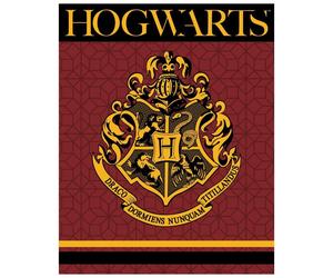 Harry Potter Hogwarts Coperta Rosso Corallo 120x150 cm Warner Bros.