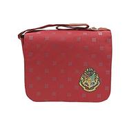 Harry Potter Hogwarts Crest Burgundy Messenger Courier Bag (01721)