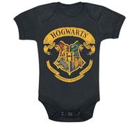 Harry Potter Hogwart's Crest Unisex Body Nero 68/74 100% Cotone
