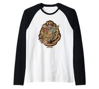 Harry Potter Hogwarts Emblem Maglia con Maniche Raglan