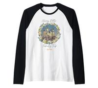 Harry Potter Hogwarts Family Trip Watercolour Maglia con Maniche Raglan