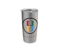 Harry Potter Hogwarts Four Colored 'H' Logo Bicchiere termico in acciaio inox doppia parete