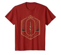 Harry Potter Hogwarts Legacy Wand, Live The Unwritten Maglietta, Bambini, Mirtillo Rosso, 3 Anni