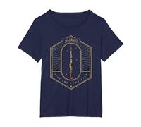 Harry Potter Hogwarts Legacy Wand, Live The Unwritten Maglietta, Donna Plus-Size, Navy, 2X